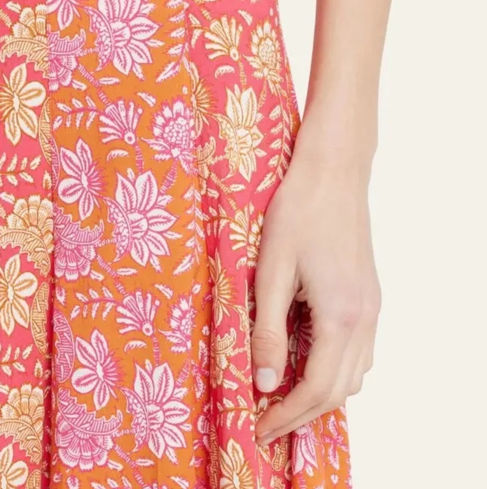 Figue Hayden Printed Skirt - Batik Floral Raspberry
